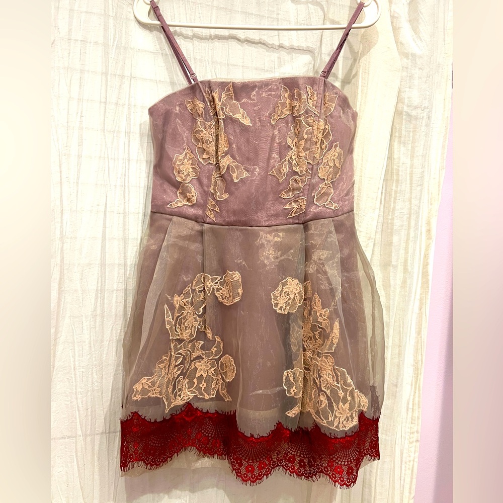 NWT ASOS LUXE Lace Tule dress size S